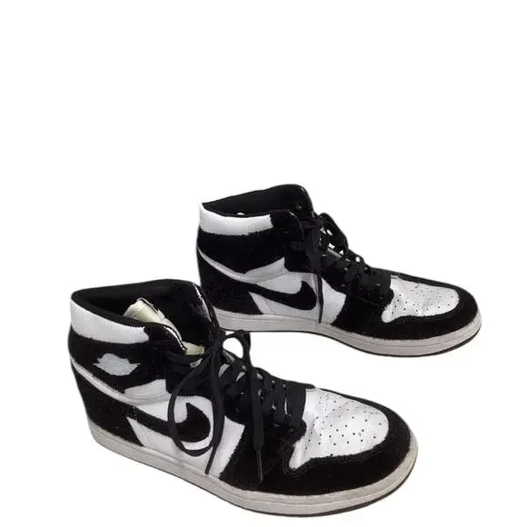 Nike Air Jordan 1 Retro High OG Black White Pony Hair CD0461 007 Sneakers Size 8 - Picture 3 of 15